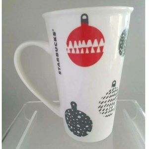 Starbucks Coffee Cup Mug 2016 Christmas Ornament Ceramic 17.8 fl oz Holiday Mug!